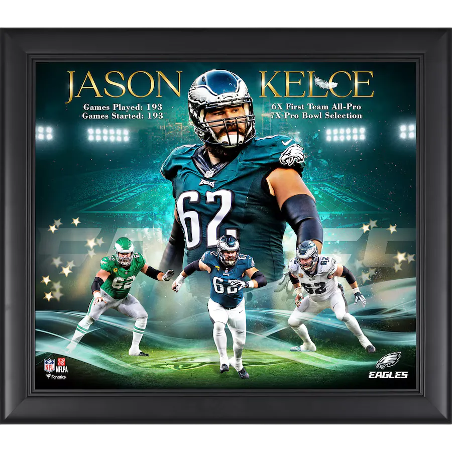 Jason Kelce Philadelphia Eagles Fanatics Authentic Framed 15" x 